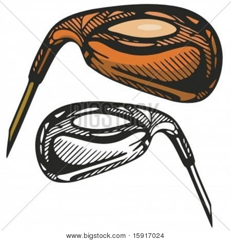 Golf-Sticks. Vektor-illustration
