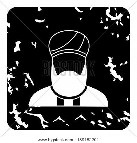 Imam icon. Grunge illustration of imam vector icon for web