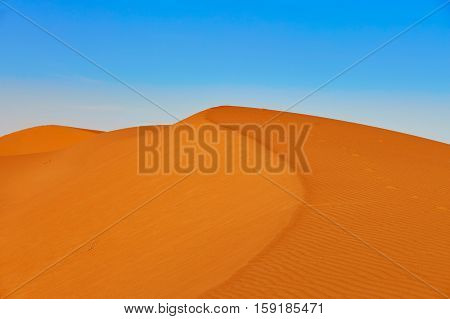 Sand Dunes In The Sahara Desert