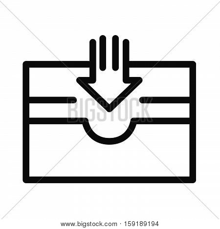 mailbox tray vector illustration design eps 10