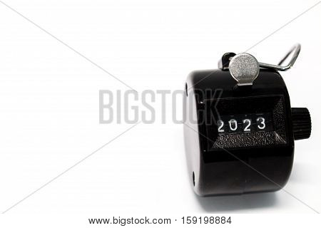 Year 2023 Counter on isolated white background
