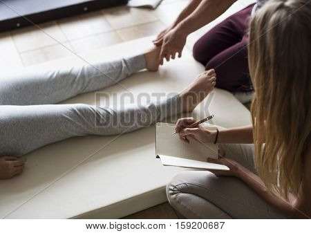 Health Wellness Massage Training Concept