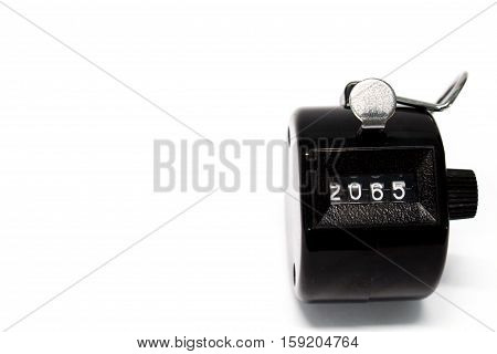 Year 2065 Counter on isolated white background