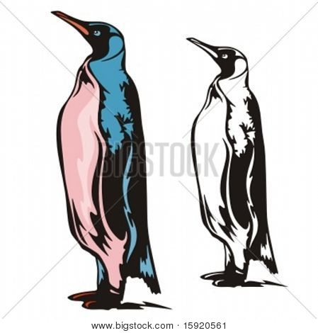 Vektor-Illustration eines Pinguins.