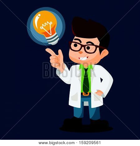 scientists got idea eps10 vector illustration design