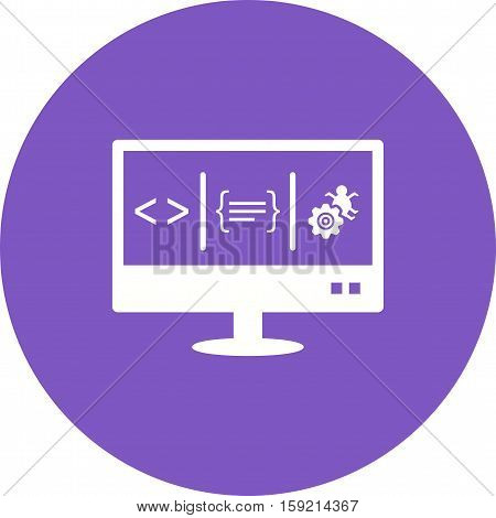 Dashboard, mainpage, desktop icon vector image. Can also be used for software development. Suitable for mobile apps, web apps and print media.