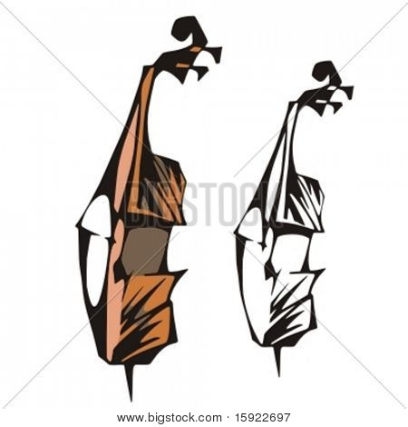 Musik Instrument serien. Vektor illustration af tunning cello.