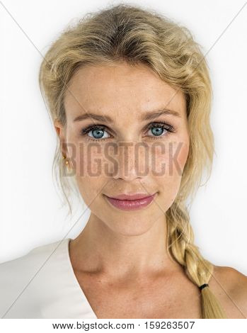 Caucasian Woman Studio Pose Concept