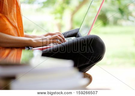 Education Or Business Working Online.