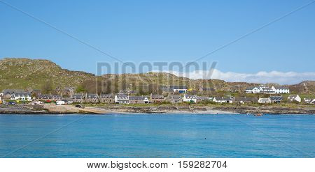 Iona Scotland uk Inner Hebrides Scottish island off the Isle of Mull west coast of Scotland a popular tourist destination known for the abbey