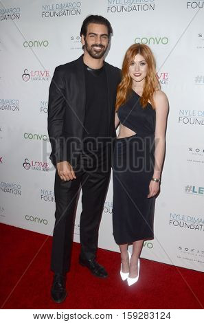 LOS ANGELES - NOV 30:  Nyle DiMarco, Katherine McNamara at the Nyle DiMarco Foundation Love & Language Kickoff Campaign 2016 at Sofitel Hotel on November 30, 2016 in Beverly Hills, CA