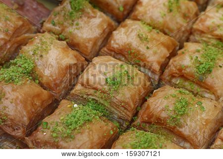 Baklava Cookies In Retail Market Display