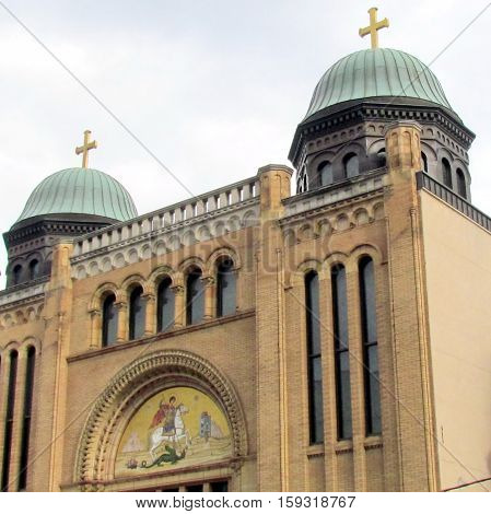 Toronto Canada - November 5 2015: Building of Greek Orthodox Church.