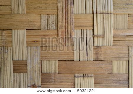 Grunge Bamboo Wooven Basketry Background And Texture