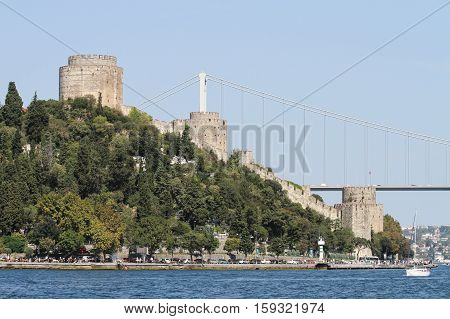 Rumelian Castle In Istanbul City