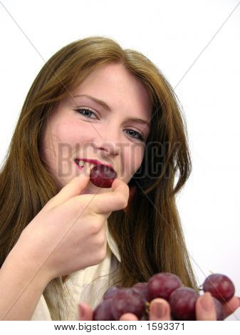 Colourdreams fille 2 de manger beaucoup de Fruits