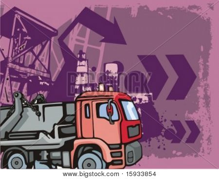 建設トラック バック グラウンド シリーズ。カントーもはるかに多くこのシリーズの私のポートフォリオをチェックします。