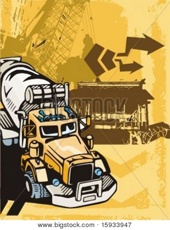 建設トラック バック グラウンド シリーズ。カントーもはるかに多くこのシリーズの私のポートフォリオをチェックします。