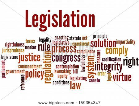 Legislation, Word Cloud Concept 4