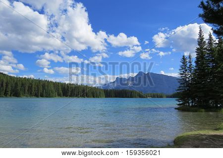 Splendid view of a lake, Banff, Canada