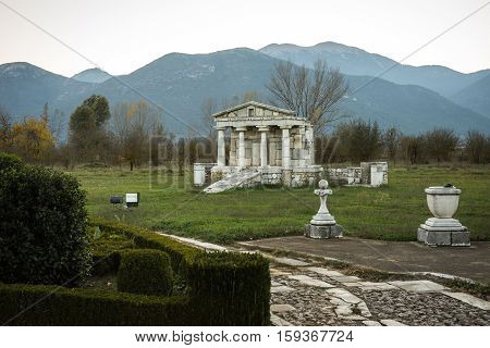 Temple Of Poseidon At Ancient Mantineia, Arcadia, Peloponnese, Greece