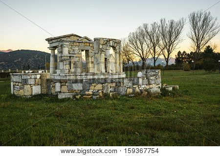 Temple Of Poseidon At Ancient Mantineia, Arcadia, Peloponnese, Greece