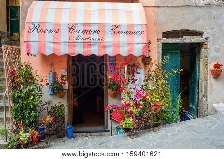 Room Letting In Riomaggiore, Cinque Terre, Italy