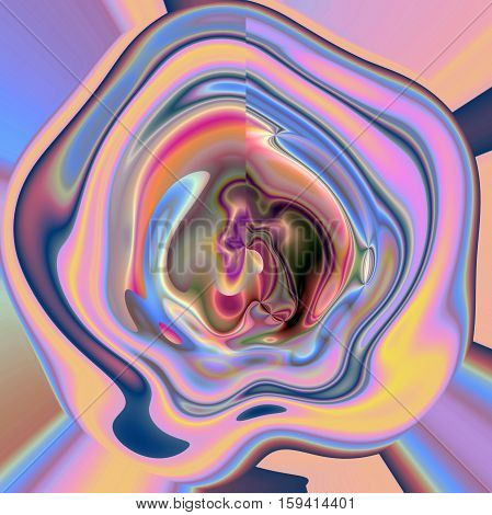 Abstract background of the pastels gradient with visual polar coordinates, wave, shear and pinch effects