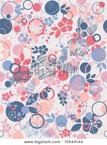 Floral fond sans couture.  Illustration vectorielle.