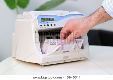 电子货币计数器-500 欧元纸币