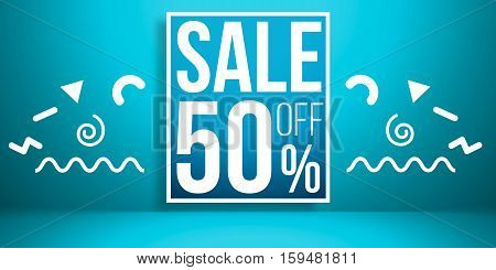 Big sale concept abstract colorful hipster background