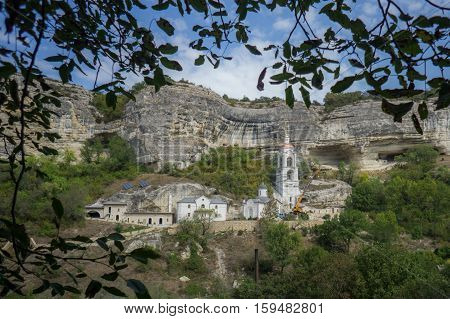 New temple in Svyato-Uspensky monastery Bakhchisaray, Crimea.