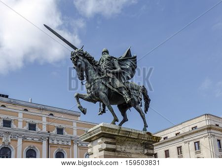 Equestrian statue of El Cid Burgos Spain