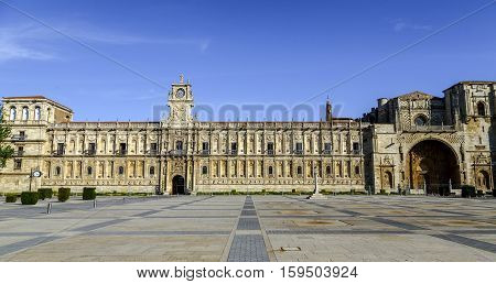San Marcos Monastery of the sixteenth century in Leon. Spain
