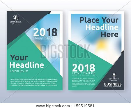 Multipurpose corporate business flyer layout design. Suitable for flyer brochure book cover and annual report. Green and black color scheme in A4 size layout template background with bleeds.