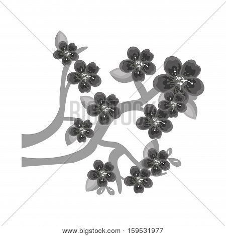 japanaese culture tree icon vector illustration design
