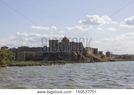 old, abandoned castle on the sea shore