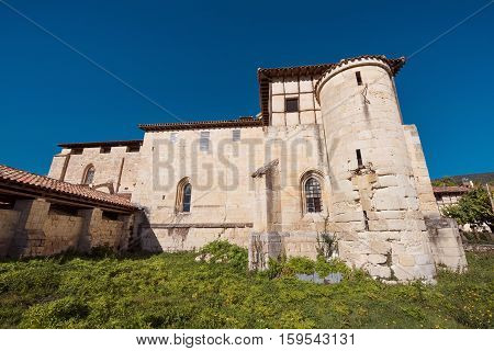 Valpuesta ancient monastery origin of the spanish lenguage. Burgos Spain.