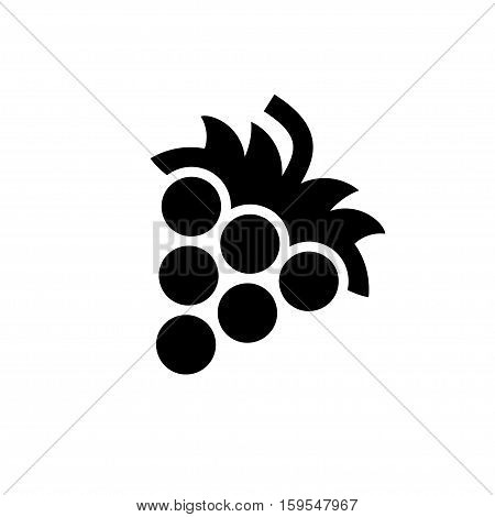 Grape Icon. Flat illustration isolated vector sign symbol