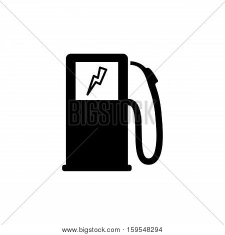 Car charging Icon. Flat illustration isolated vector sign symbol