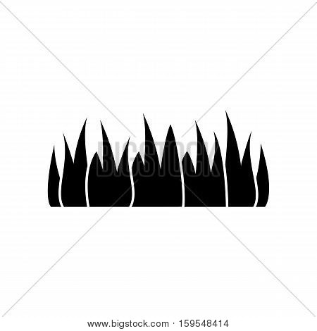 Grass Icon. Flat illustration isolated vector sign symbol