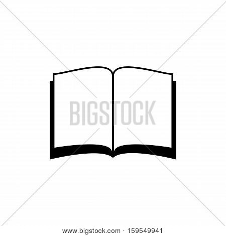 Open book Icon. Flat illustration isolated vector sign symbol