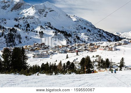 Ski Resort Obertauern In The Alps
