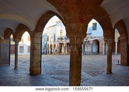 Zafra Plaza Chica in Spain Extremadura by the Via de la Plata way exterior image shot from public floor