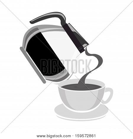 delicious coffee drink isolated icon vector illustration design