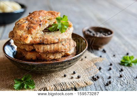 Fritters Made Of Cracklings And Sour Cabbage