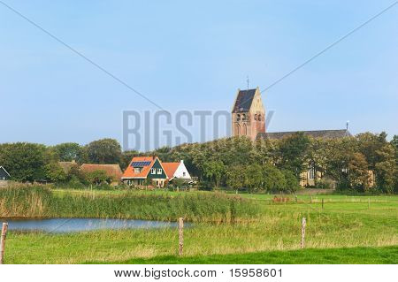 Lille landsby på den hollandske sydvestligste ø Ameland