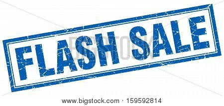 flash sale. square. stamp. grunge. vintage. sign. Isolated