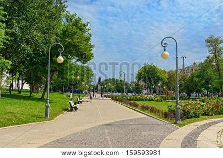 Lenin Square In Astrakhan