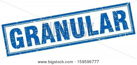 granular. square. stamp. grunge. vintage. sign. Isolated